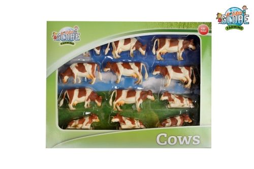 Enfants Globe Vaches Red Fur 1:32